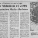 '’Des trésors folkloriques au Centre de documentation Marius-Barbeau''